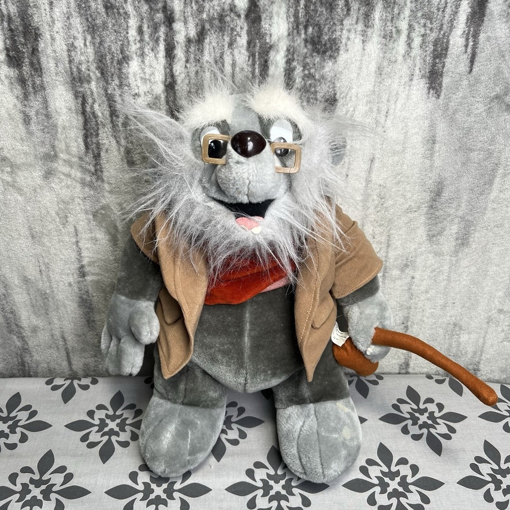 Vintage Once Upon A Forest Cornelius Badger Grandpa Cane 1993 Beta Plush 19" Big